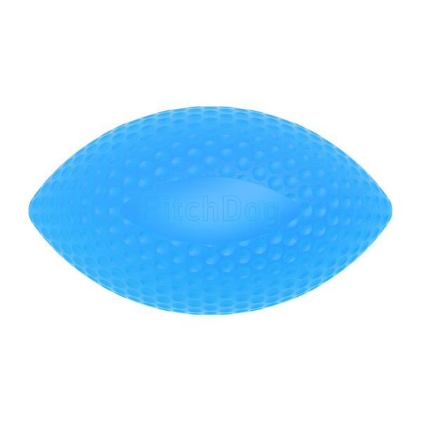 Игровой мяч для апортировки PitchDog, диаметр 9 см, голубой 62412 фото