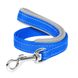 Поводок для собак "Dog Extremе" нейлоновый с прорезиненной ручкой, голубой 43562 фото 2