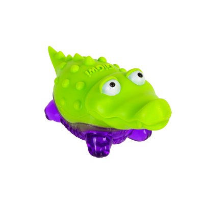 Іграшка для собак Крокодільчик з пищалкою GiGwi Suppa Puppa, гума, 9 см 75007 фото