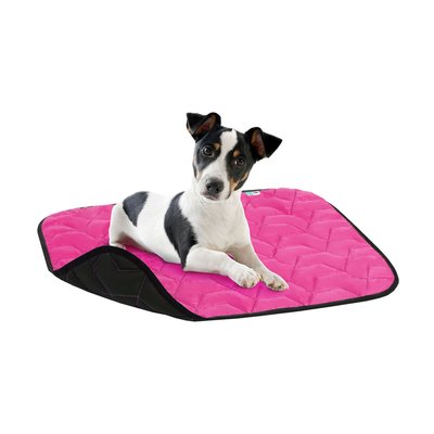Подстилка для собак AiryVest, размер L, розово-черная 0085 фото