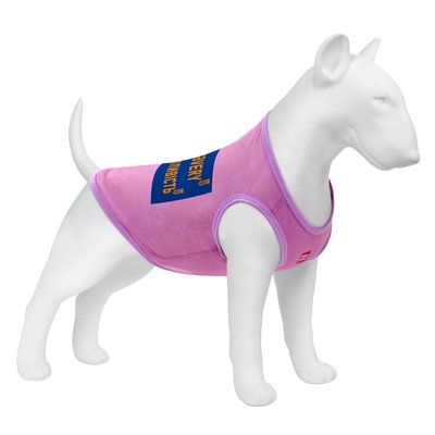 Майка для собак WAUDOG Clothes "Сміливість", сітка, рожевий 300-0231-7 фото