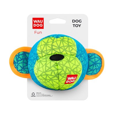 Іграшка для собак WAUDOG Fun, "Мавпа" 10 см, блакитний 62032 фото