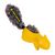 Игрушка для собак Белка с отключаемой пищалкой, желтый GiGwi Push to mute, резина, искусственный мех, 30 см 75010 фото