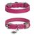 Ошейник для собак кожаный WAUDOG Classic, розовый 02017 фото