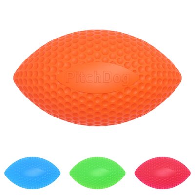 Игровой мяч для апортировки PitchDog, диаметр 9 см, оранжевый 62414 фото