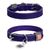 Ошейник для собак кожаный WAUDOG Classic, фиолетовый 02019 фото