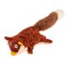 Игрушка для собак Лиса с пищалкой GiGwi Plush, текстиль, 9 см 75043 фото 1
