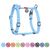 Шлея для собак с ручкой из восстановленного хлопка анатомическая Н-образная WAUDOG Re-cotton с QR-паспортом, светоотражающая, пластиковый фастекс, размер S, Ш 15 мм, A 36-42 см, B 35-50 см, голубой 25912 фото