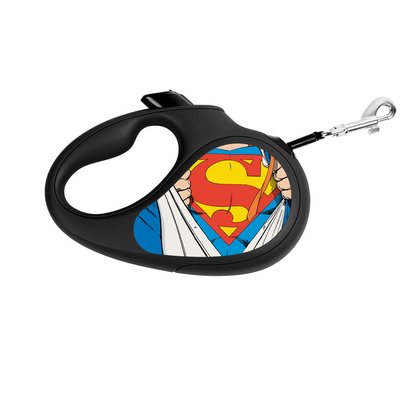 Поводок-рулетка для собак WAUDOG R-leash, "Супермен Герой", светоотражающая лента 8123-1008-01 фото