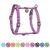 Шлея для собак с ручкой из восстановленного хлопка анатомическая Н-образная WAUDOG Re-cotton с QR-паспортом, светоотражающая, пластиковый фастекс, размер S, Ш 15 мм, A 36-42 см, B 35-50 см, фиолетовый 25919 фото