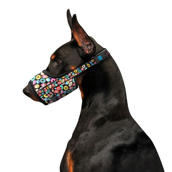 Намордник для собак WAUDOG Nylon, "Пончики", пластиковый фастекс, размер №1 5384 фото