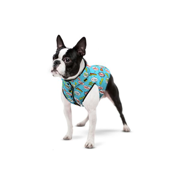 Курточка для собак WAUDOG мультисезонная "Лига Справедливости в голубом" 0955-4002 фото