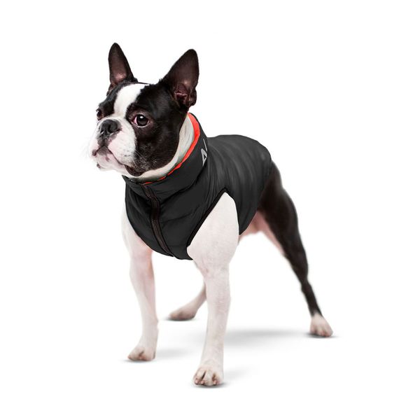 Двостороння курточка для собак AiryVest, червоно-чорна 1603 фото