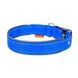 Ошейник для собак "Dog Extremе" нейлоновый двойной со светоотражающей вставкой, голубой 67022 фото 3