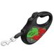 Поводок-рулетка для собак WAUDOG R-leash, "Калина", светоотражающая лента 8123-0228-01 фото 1