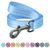 Поводок для собак из восстановленного хлопка WAUDOG Re-cotton светоотражающий, S, Ш 15 мм Д 150 см, голубой 40122 фото