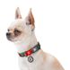 Ошейник для собак нейлоновый WAUDOG Nylon с QR паспортом, рисунок "Гранаты", пластиковый фастекс, S, Ш 15 мм, Дв 25-35 см 280-4052 фото 3