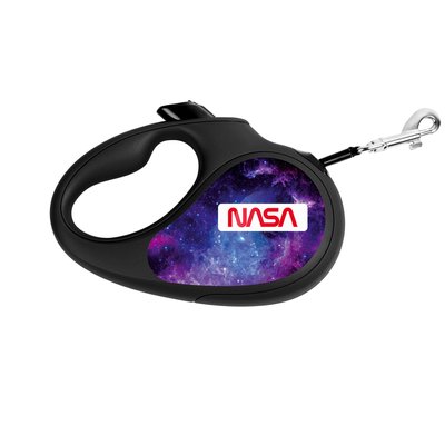 Повідець-рулетка для собак WAUDOG R-leash, "NASA21", світловідбиваюча стрічка 8123-0148-01 фото