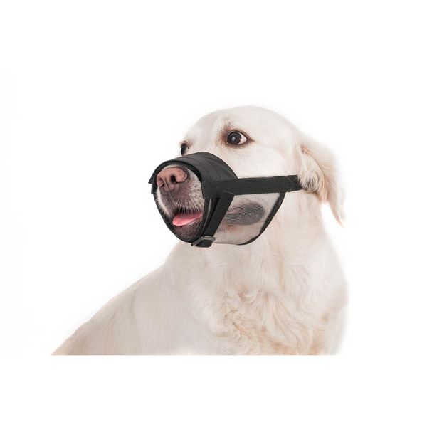 Намордник для собак нейлоновый "Dog Extremе" регулируемый с сеткой 4320 фото