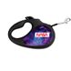 Повідець-рулетка для собак WAUDOG R-leash, "NASA21", світловідбиваюча стрічка 8123-0148-01 фото 1