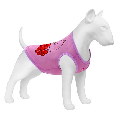 Майка для собак WAUDOG Clothes "Калина", сітка, рожевий 301-0228-7 фото