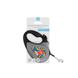 Поводок-рулетка для собак WAUDOG R-leash, "ВАУ", XS, светоотражающая лента, черный 8123-0087-01 фото 4